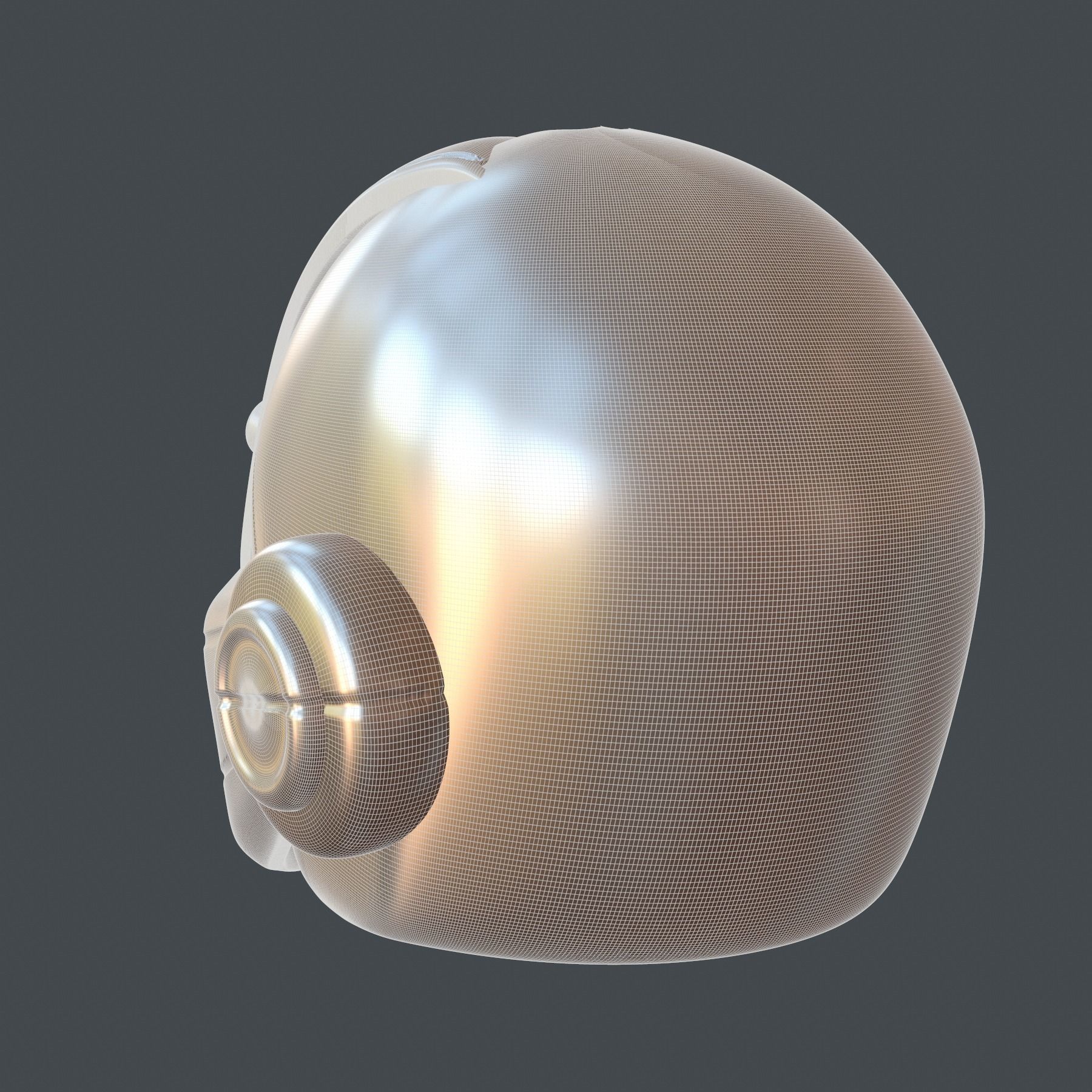 helmet high poly sculpt 3d printable ver 7 3D model 3D model_6