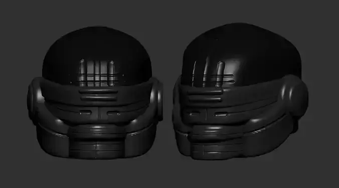 helmet high poly sculpt 3d printable ver 7 3D model 3D model