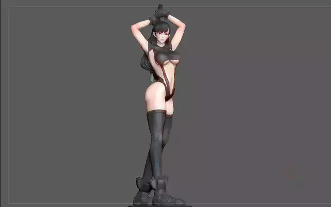 GANZ REIKA STATUE 3D PRINT ANIMATION CHARACTER