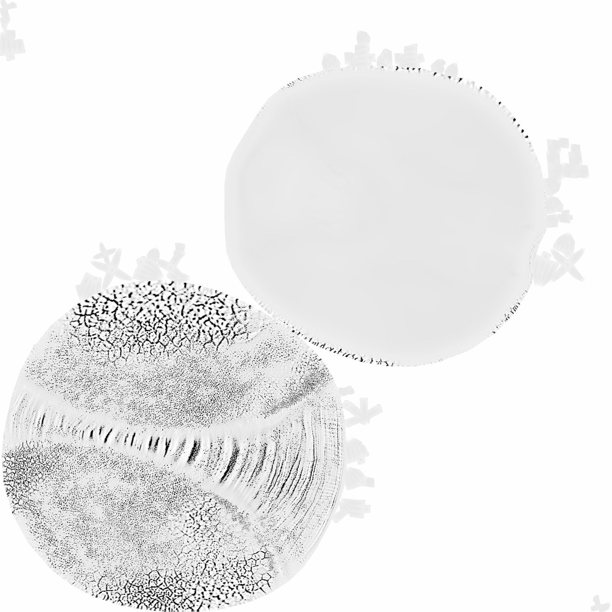 Fungus Undead - Terror Halloween Mask Low-poly 3D model_18