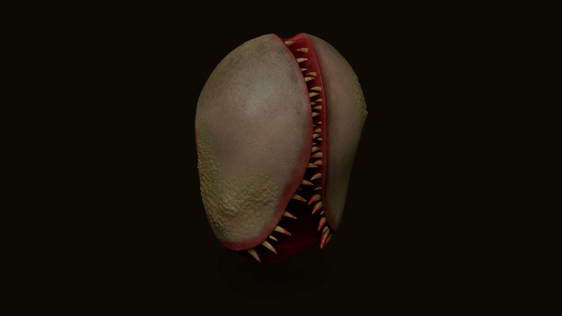 Fungus Undead - Terror Halloween Mask Low-poly 3D model_1