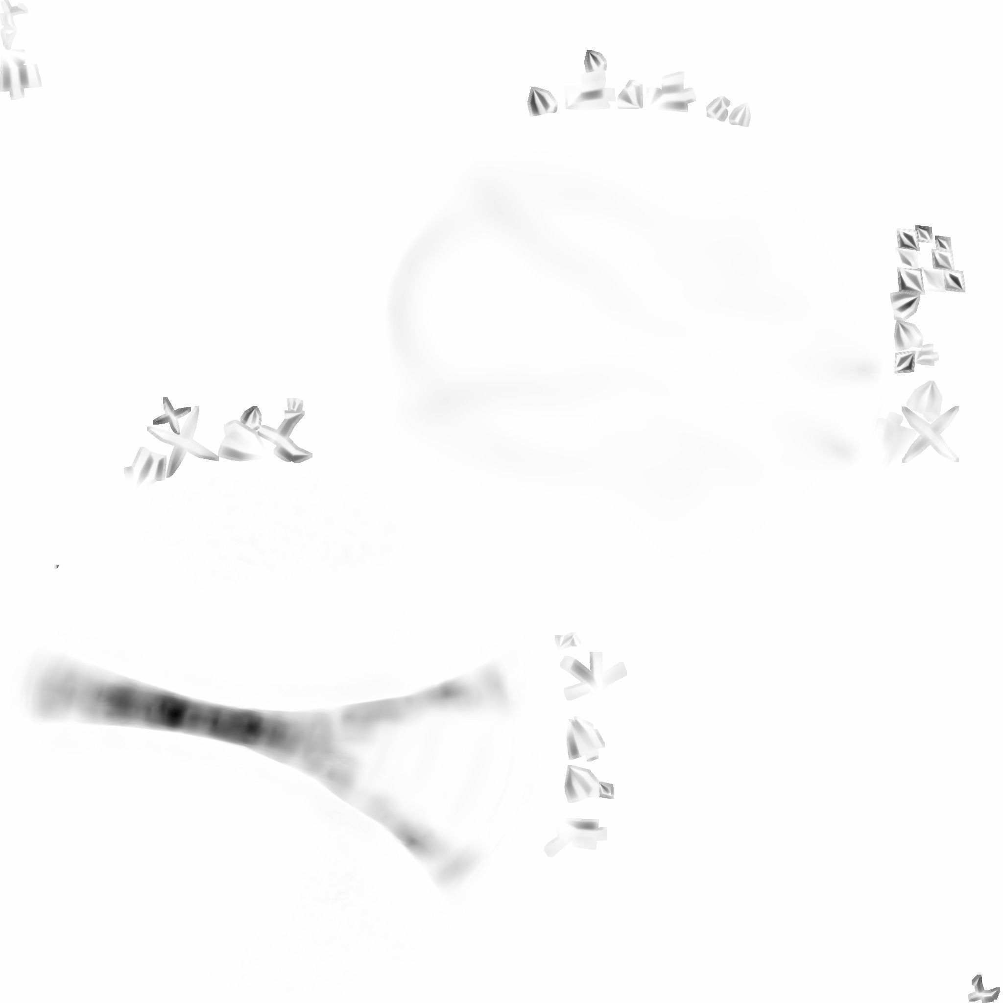 Fungus Undead - Terror Halloween Mask Low-poly 3D model_19