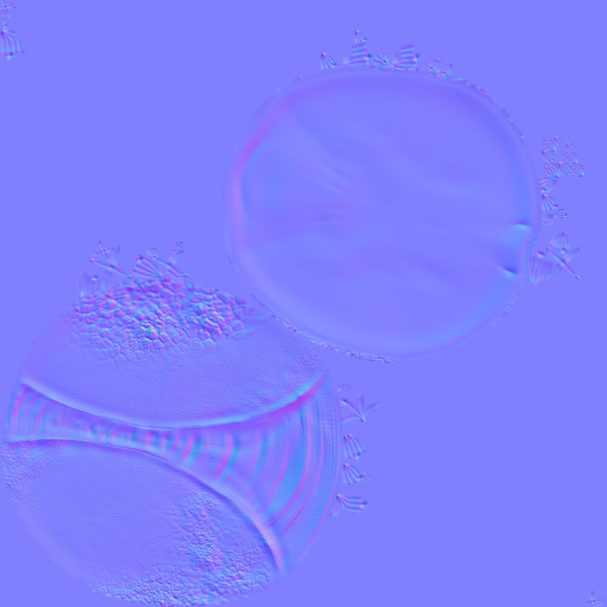 Fungus Undead - Terror Halloween Mask Low-poly 3D model_15