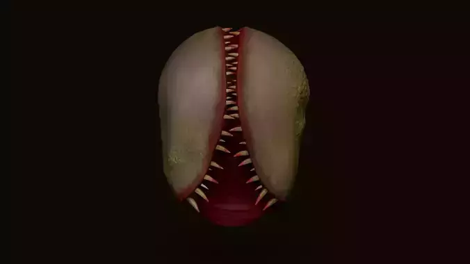 Fungus Undead - Terror Halloween Mask Low-poly 3D model