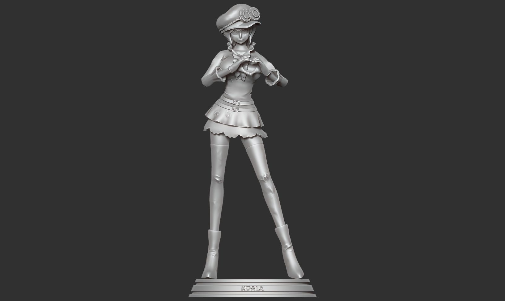 Koala - One Piece Fanart 3D print model_11