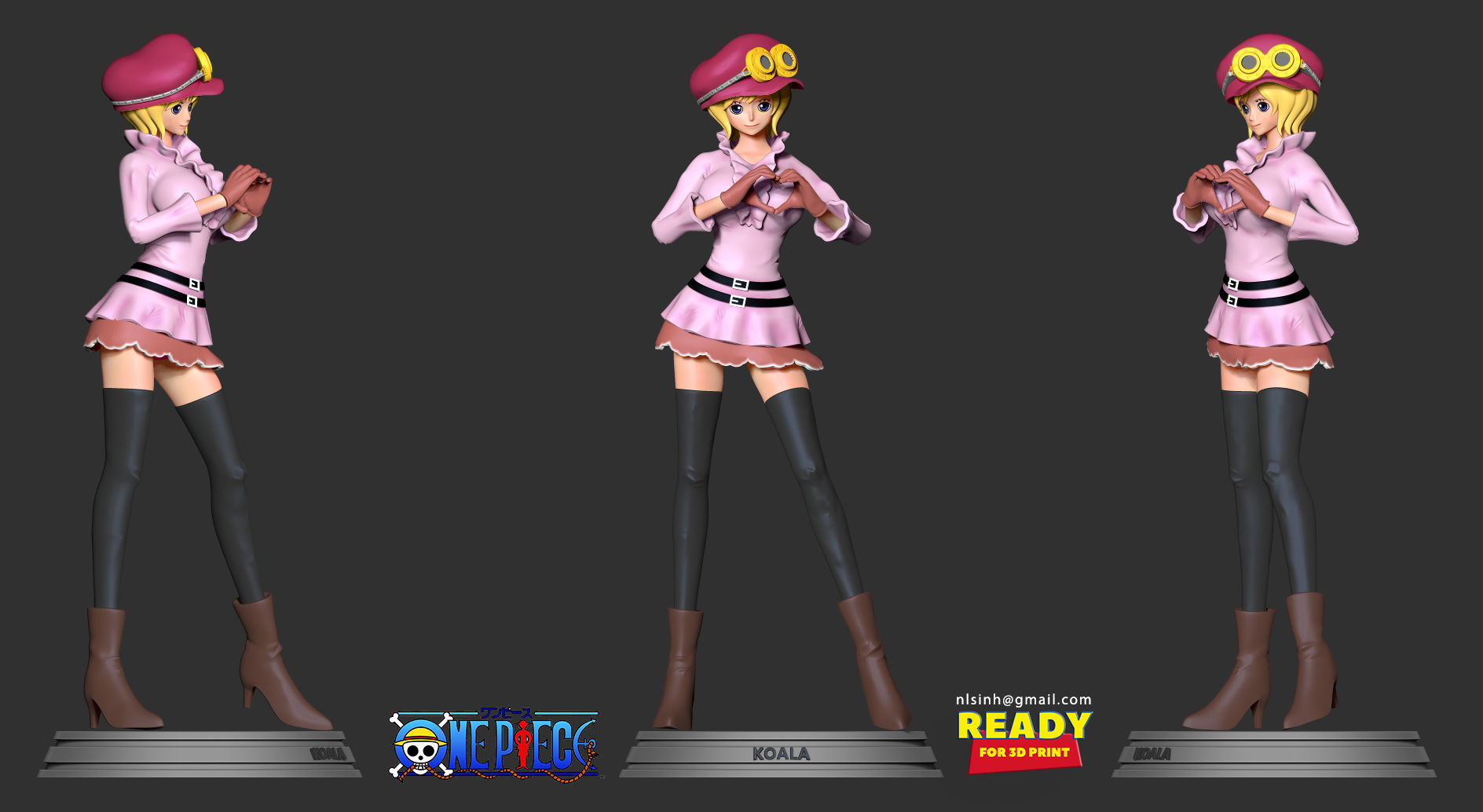 Koala - One Piece Fanart 3D print model_1