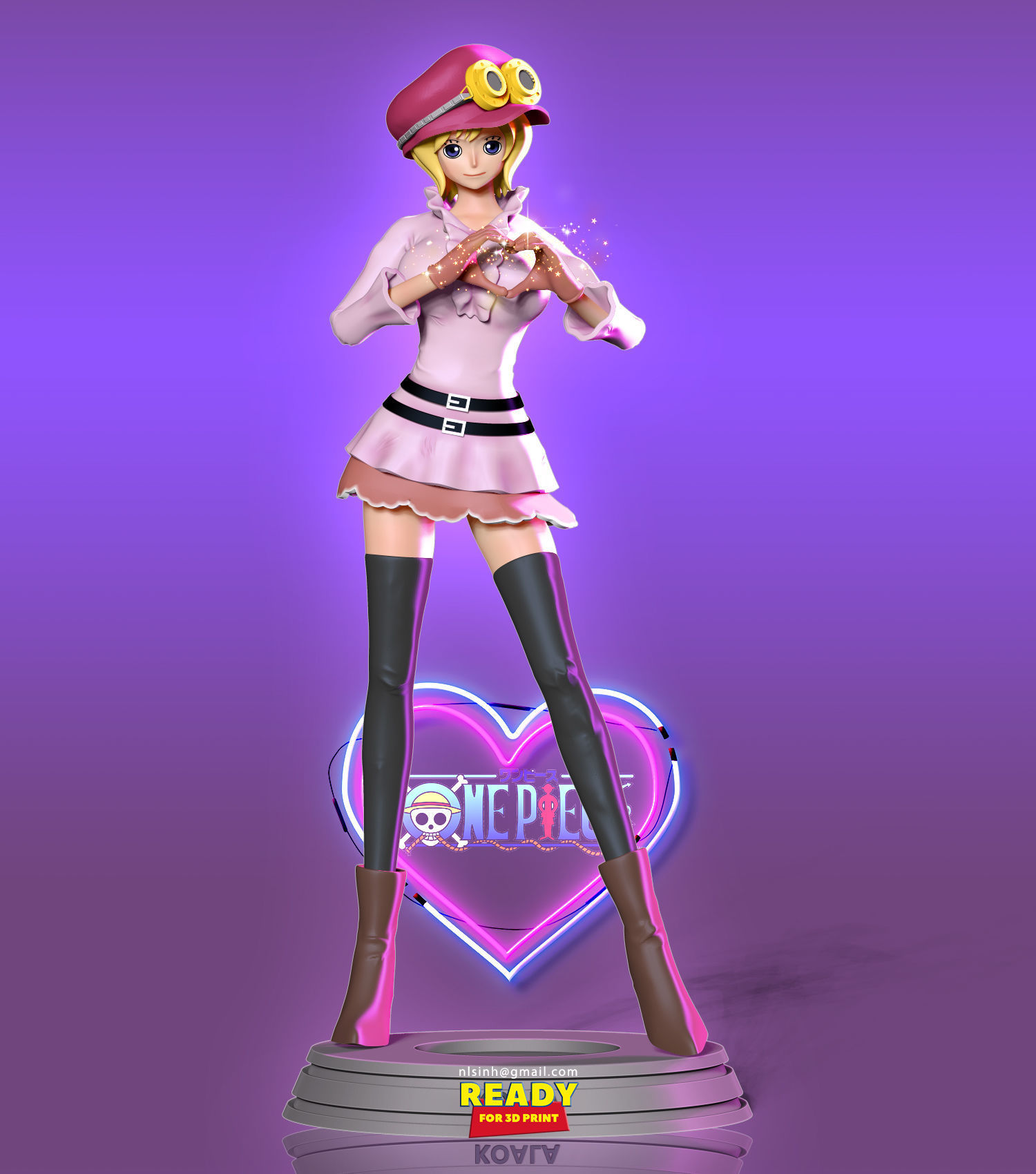 Koala - One Piece Fanart 3D print model_5