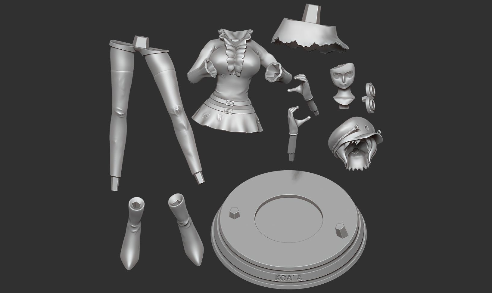 Koala - One Piece Fanart 3D print model_2