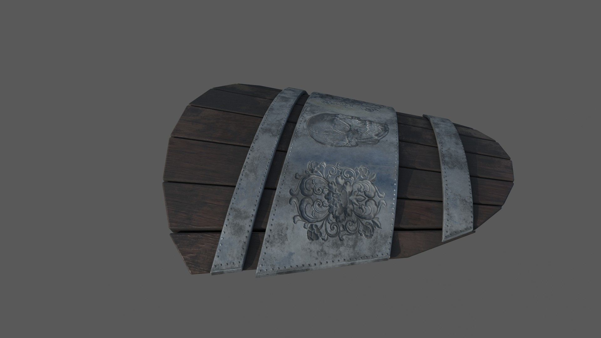 medieval shield Low-poly 3D model_10