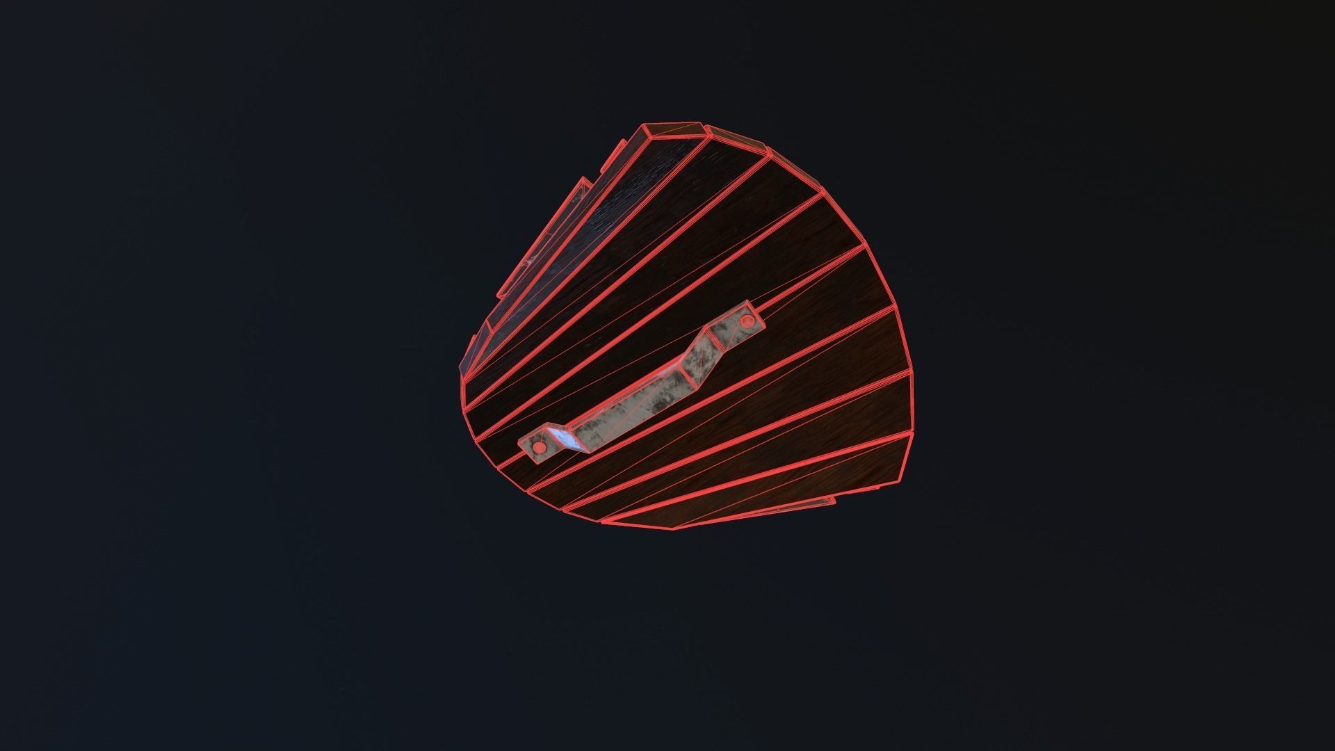 medieval shield Low-poly 3D model_15