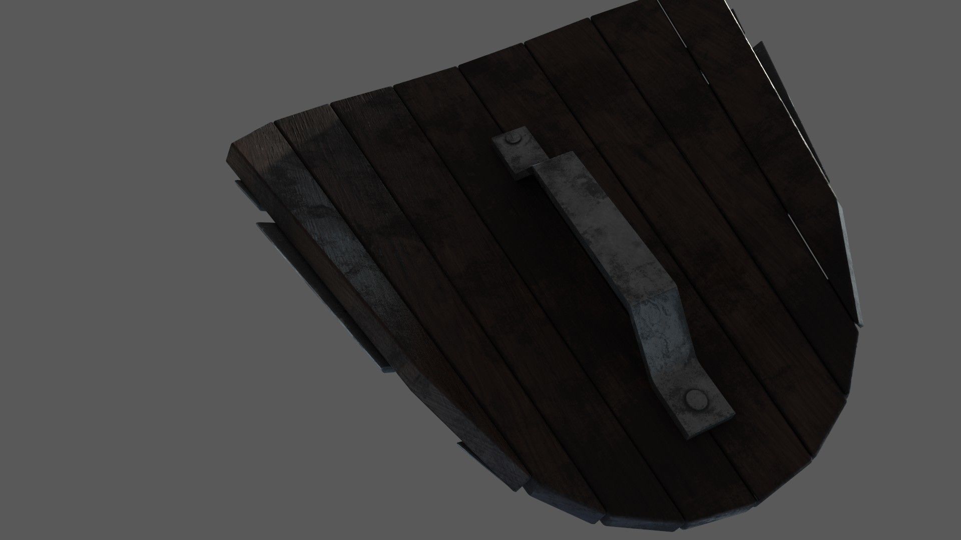medieval shield Low-poly 3D model_19