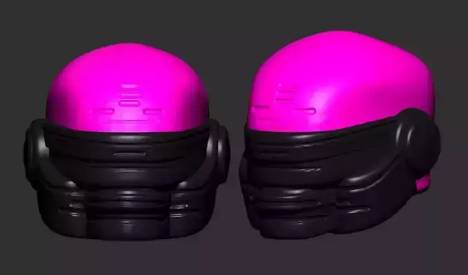helmet high poly sculpt 3d printable ver 7 3D model