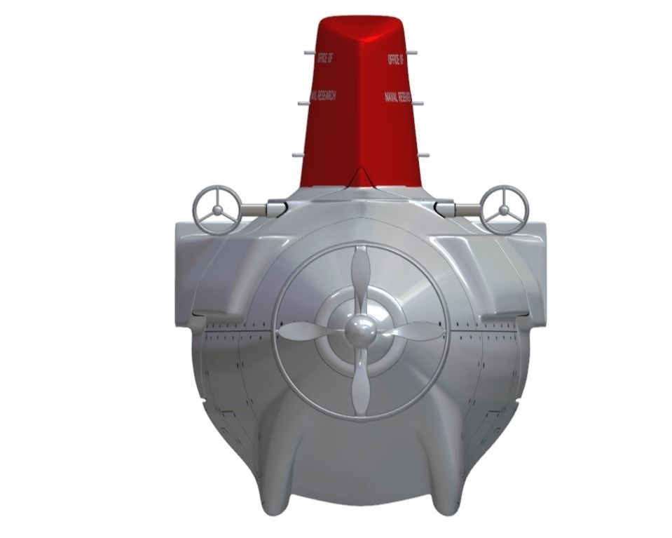 Alvin submarine Low-poly 3D model_19