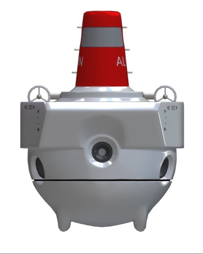 Alvin submarine Low-poly 3D model_14