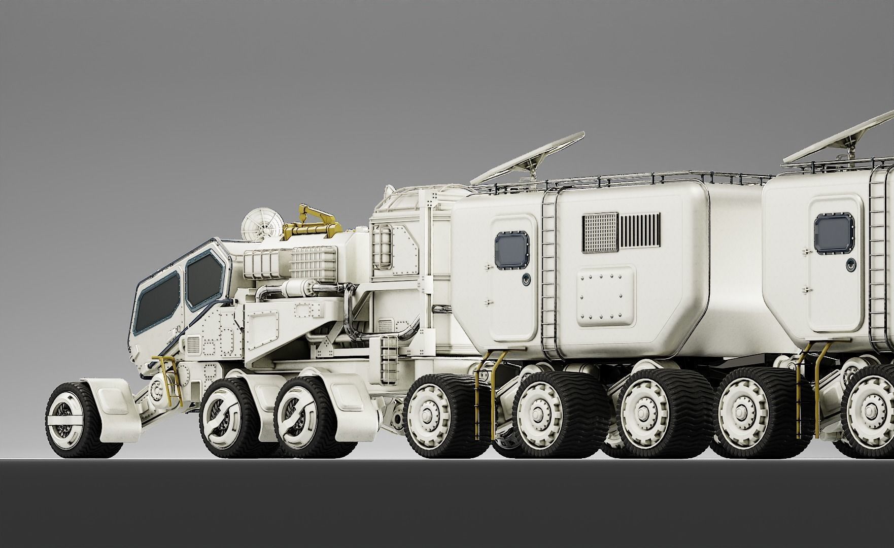 Mars Transport Rover 3D model_24