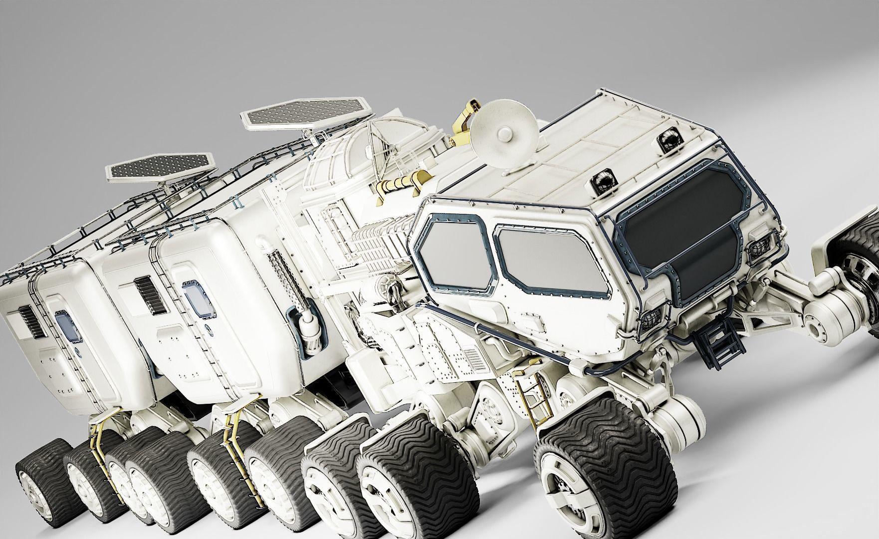 Mars Transport Rover 3D model_7