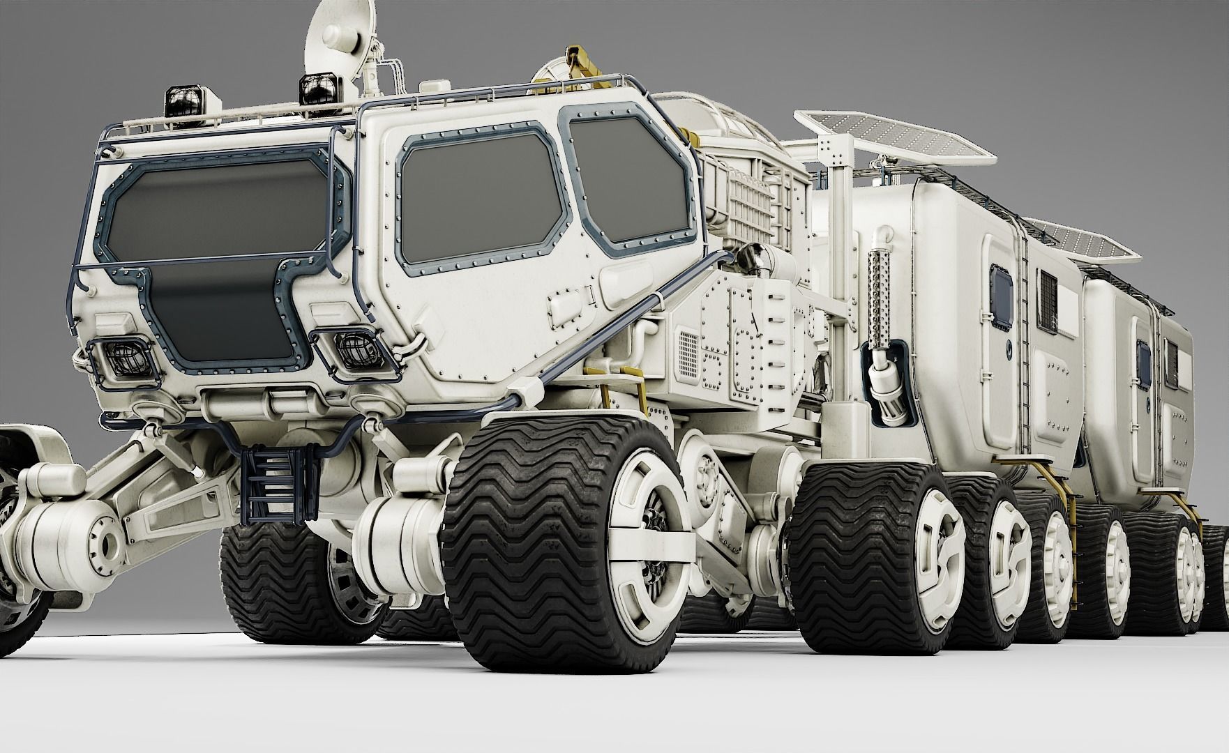 Mars Transport Rover 3D model_3