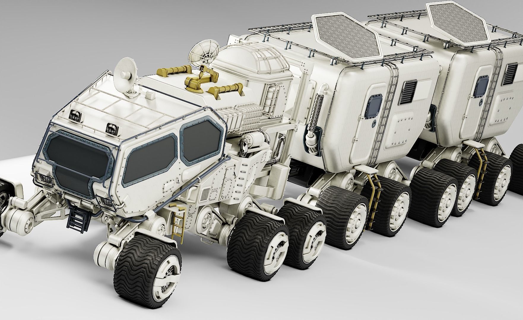 Mars Transport Rover 3D model_13