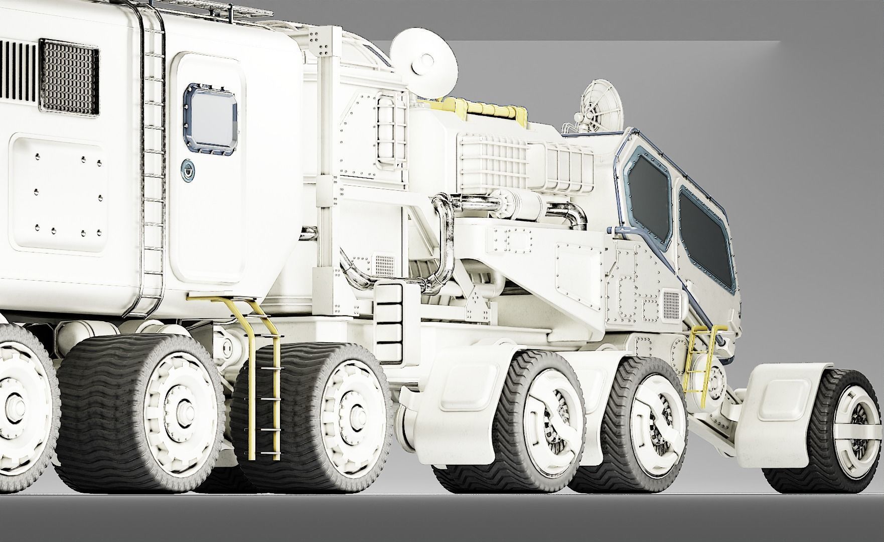 Mars Transport Rover 3D model_22