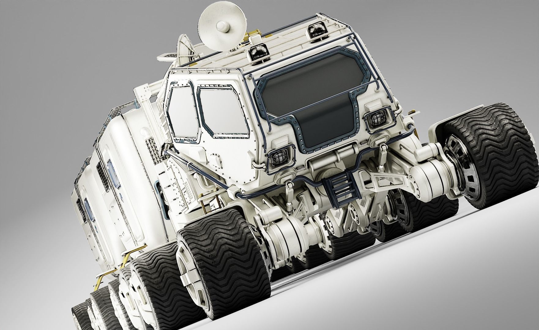 Mars Transport Rover 3D model_4
