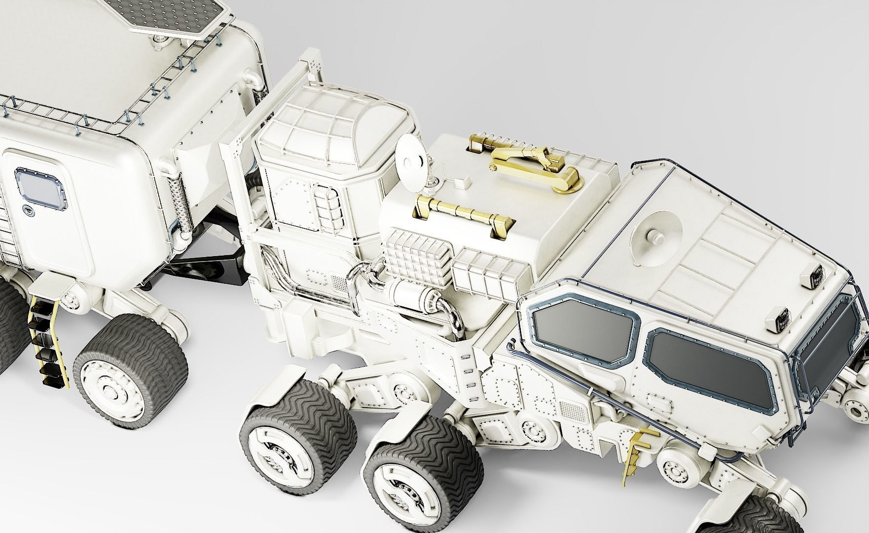 Mars Transport Rover 3D model_17