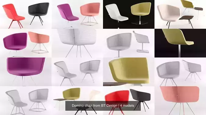 Domino chair from BT Design 3D Model Collection