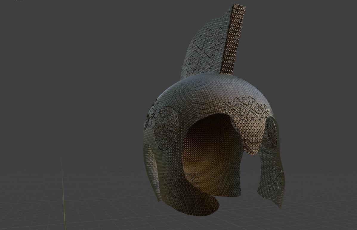 helmet spartan 3D model_1