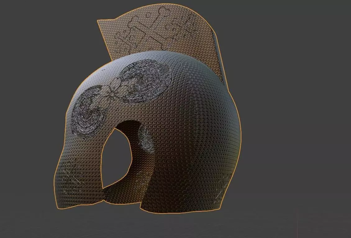 helmet spartan 3D model_0