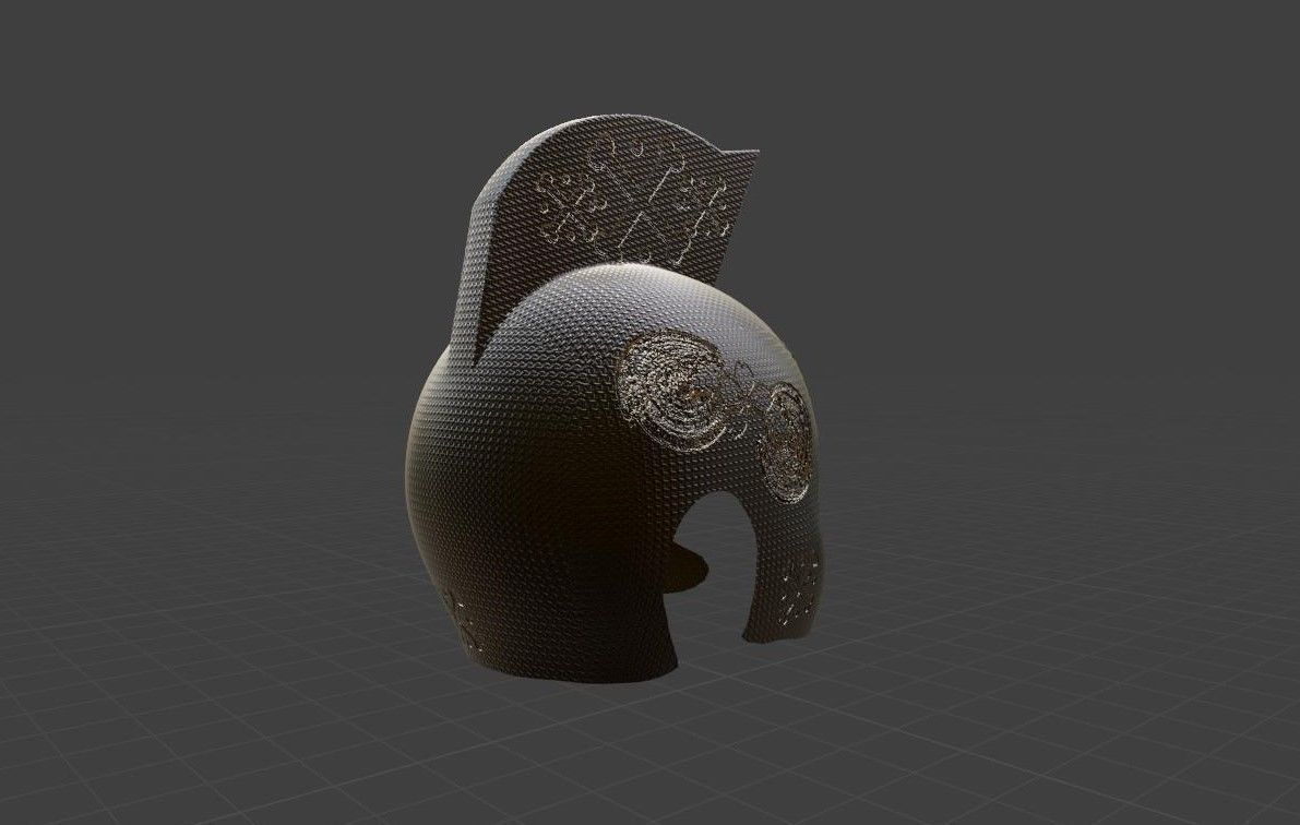 helmet spartan 3D model_3