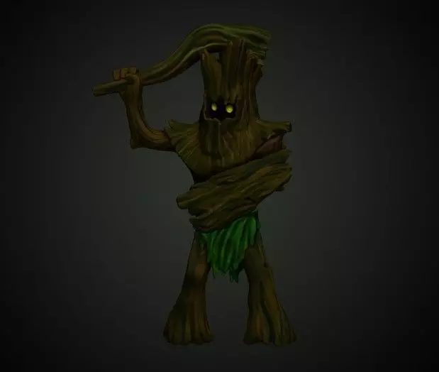 Wood Woad DnD miniature 3D print model_0