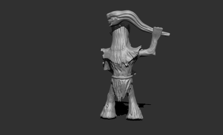 Wood Woad DnD miniature 3D print model_3