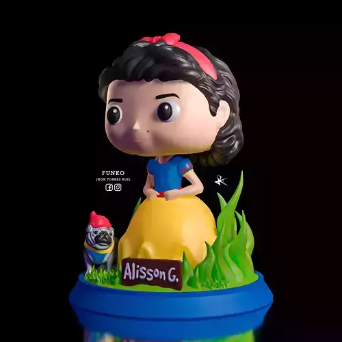 BLANCA NIEVES FUNKO POP COLECCION PRINCESAS 3D print model