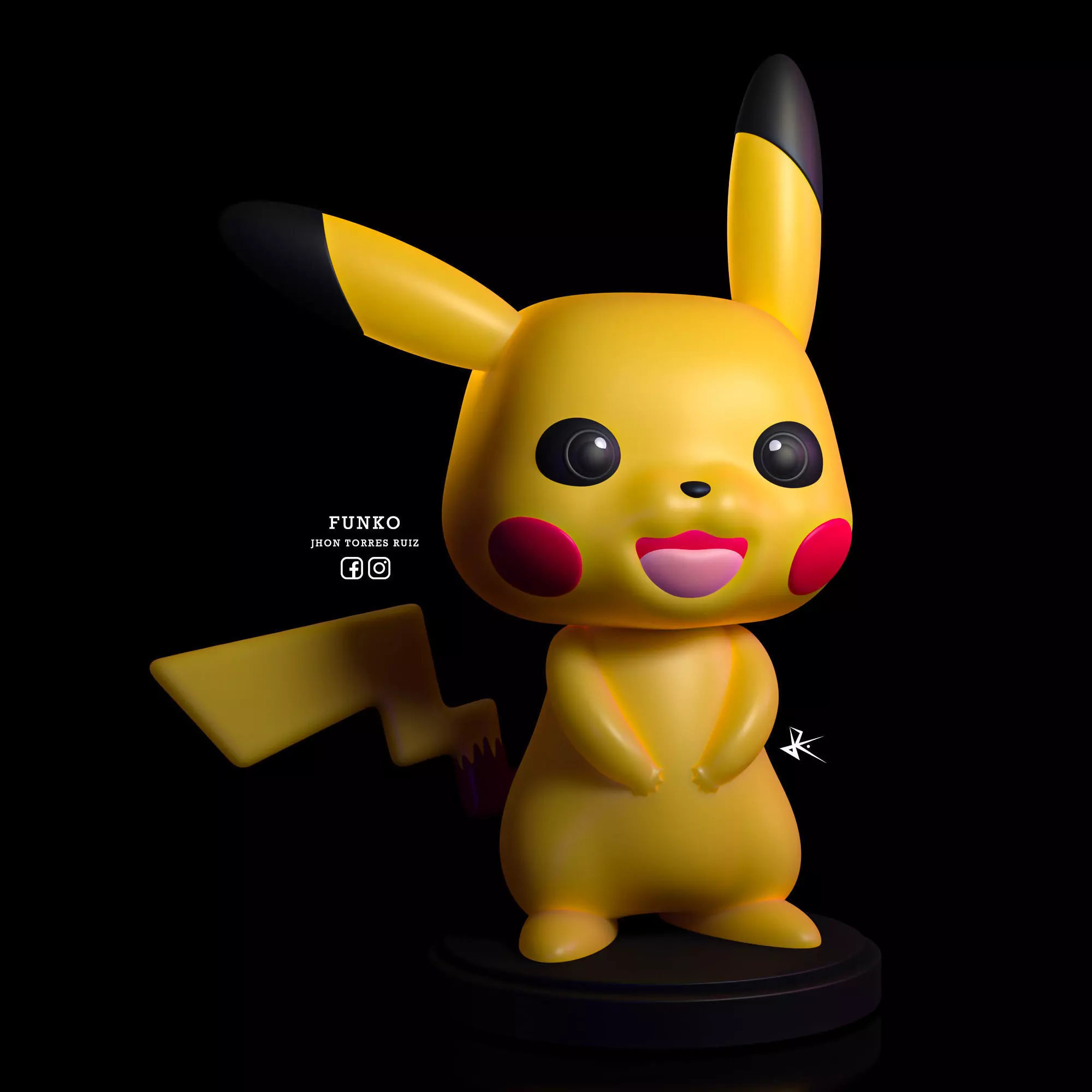 PIKACHU POKEMON FUNKO POP COLECCION 3D print model_0