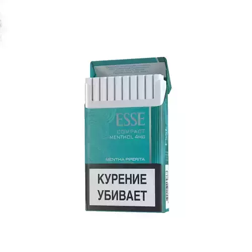 Cigarettes Pack Esse Menthol Low-poly 3D model