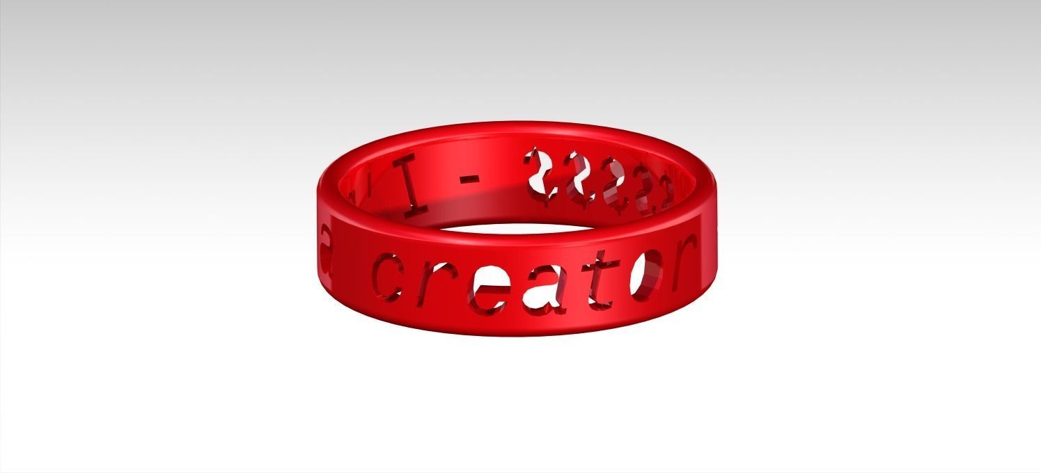 Ring - im creator 3D print model_1