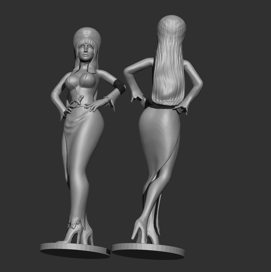 Elvira mistress of the dark for printing  3D print model_2