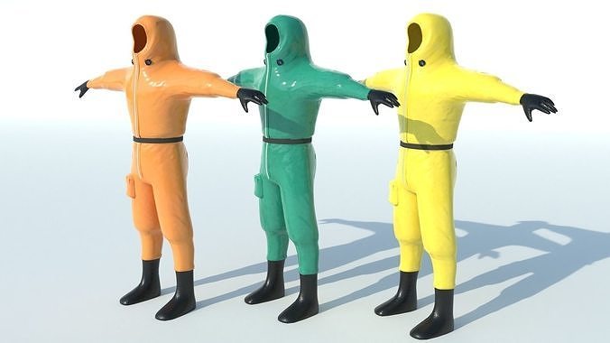 Isolation Suit Low-poly 3D model