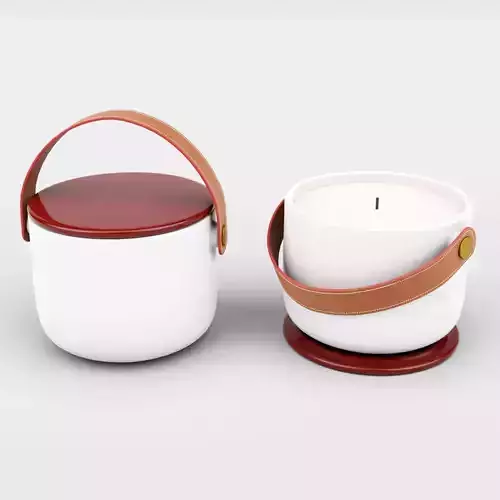 Ceramic Candle Holder 3D model