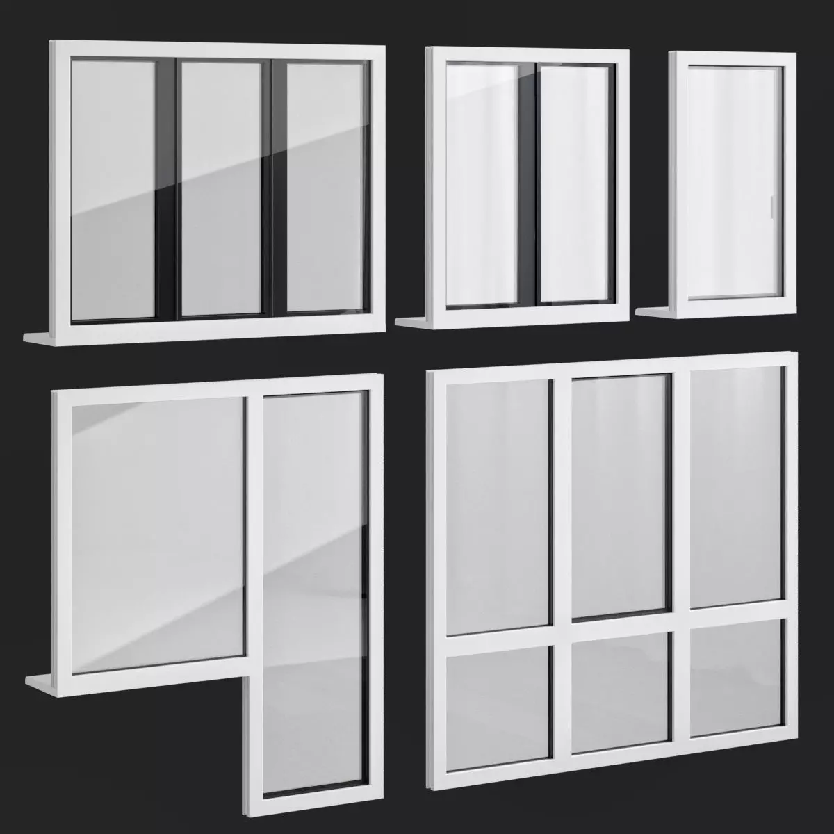Finstal Plastic Windows 3D model