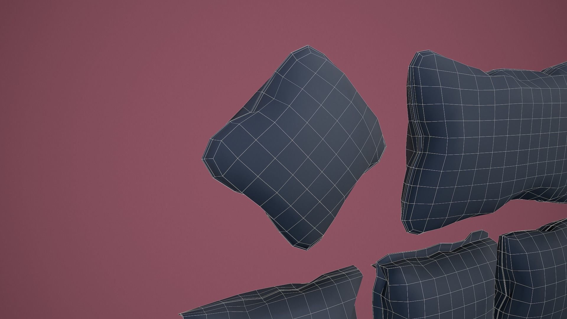 35 Game Ready Cushions Low-poly 3D model_24