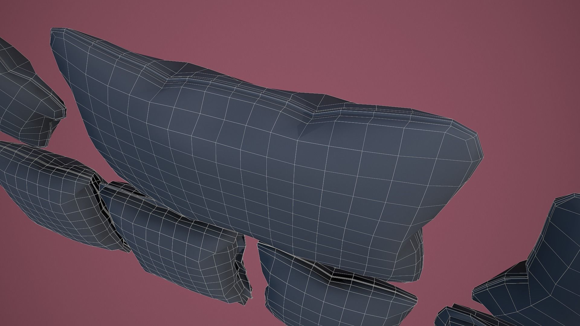 35 Game Ready Cushions Low-poly 3D model_23