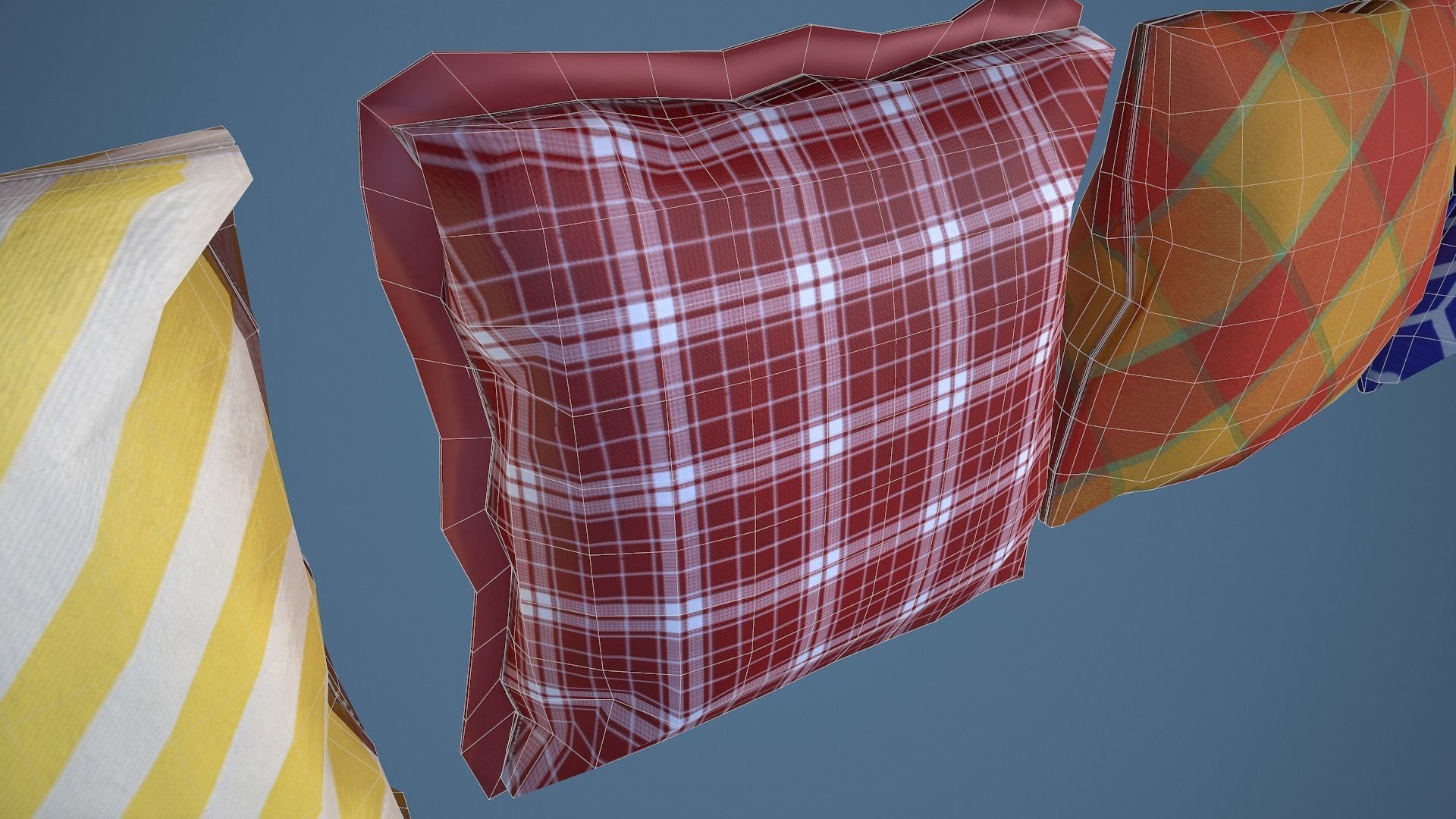 35 Game Ready Cushions Low-poly 3D model_17