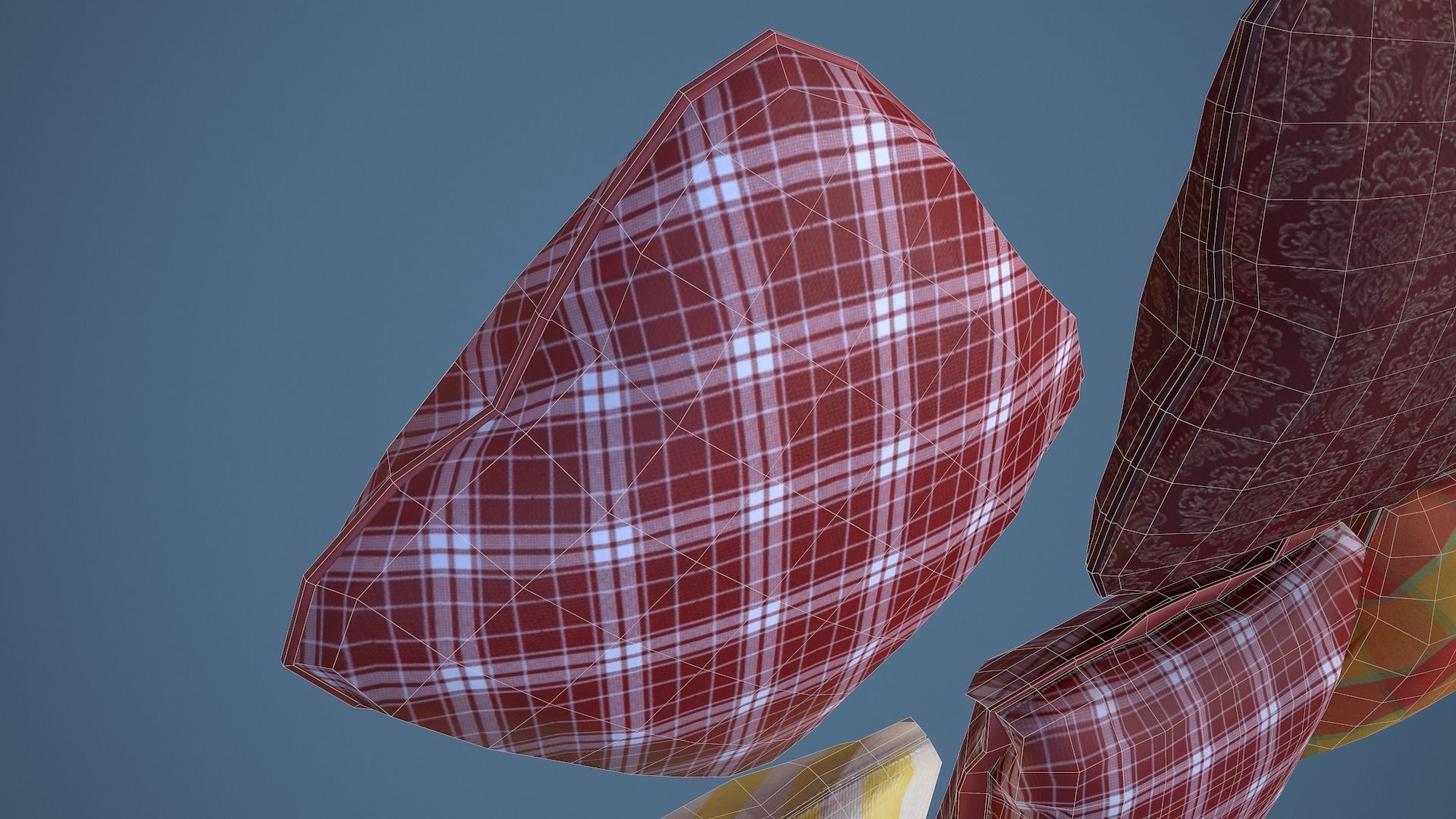 35 Game Ready Cushions Low-poly 3D model_12