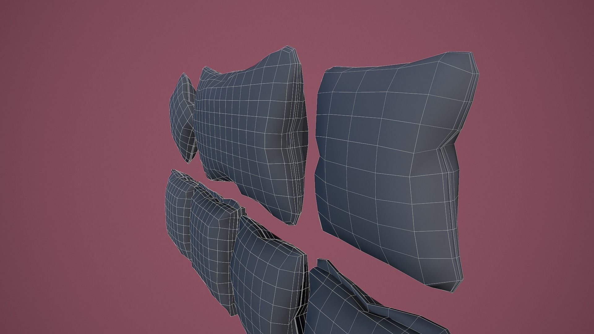 35 Game Ready Cushions Low-poly 3D model_21
