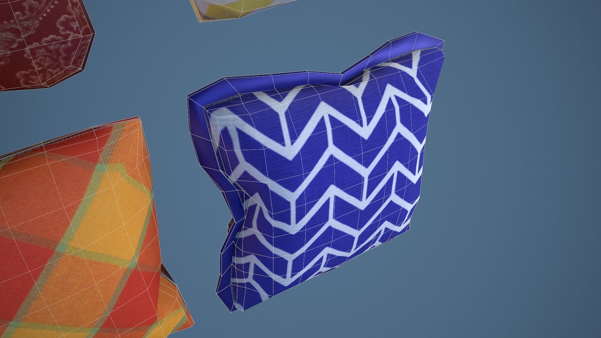 35 Game Ready Cushions Low-poly 3D model_15