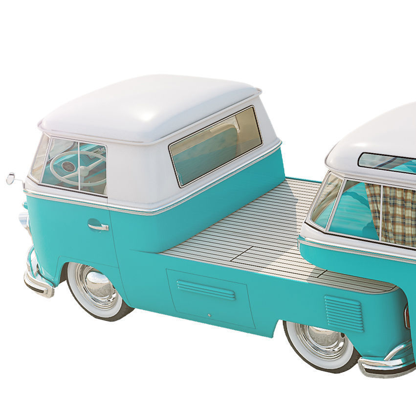 Volkswagen Camper T1 Surfing  3D model_2