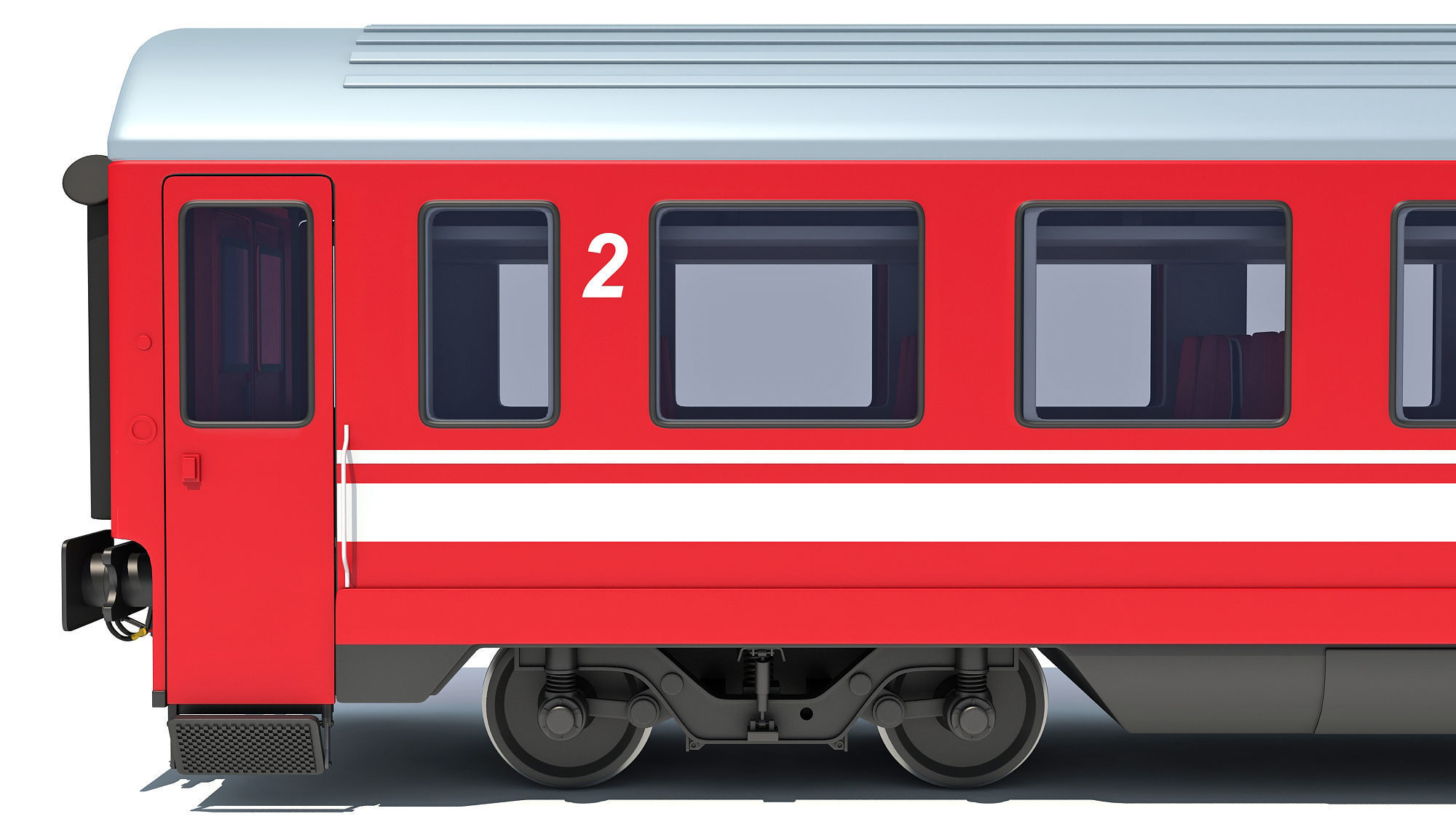 Train Passenger Car V11 3D model_12