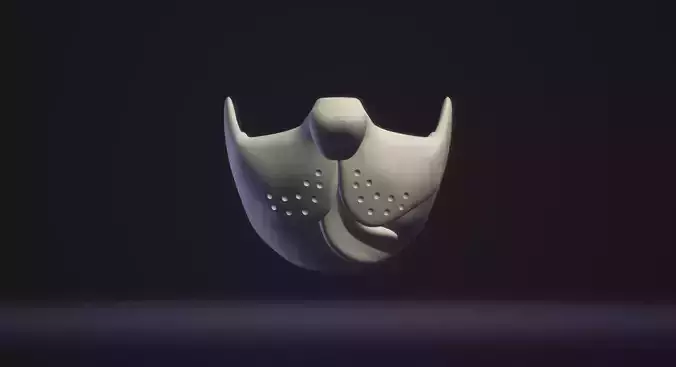 DOG MASK with filter 3D print model