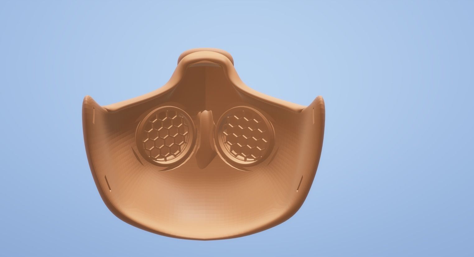 DOG MASK with filter 3D print model_3