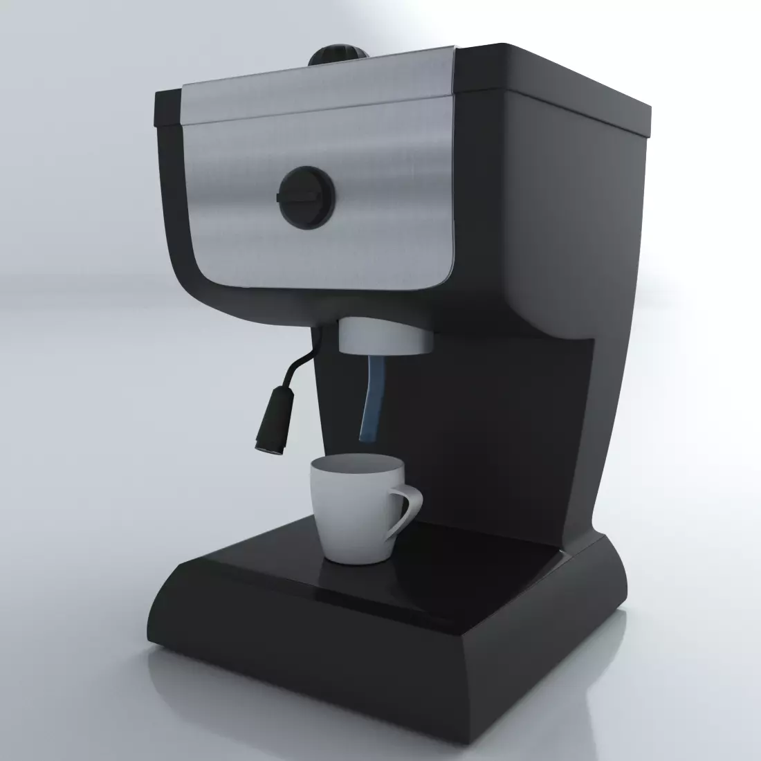 Simple Espresso Machine or Coffee Maker 3D model_0